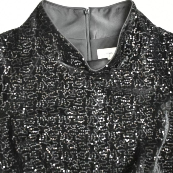 Harper Rose Sequin Bodice Black Jumpsuit Short Sleeves Size 8 NWT MSRP $138 - Picture 5 of 11